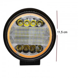 OFFROAD SİS LAMBASI YUVARLAK KIRMIZI ANGEL EYESLİ 6000K BEYAZ- LED